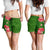 Hawaii Tropical Flower Polynesian Women's Shorts - Curtis Style - Green - Polynesian Pride