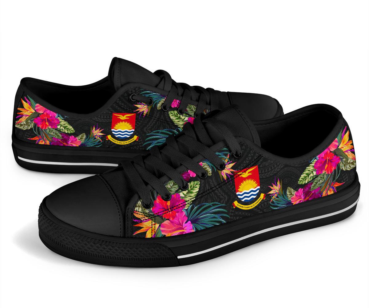 Kiribati Low Top Shoe - Hibiscus Polynesian Pattern - Polynesian Pride