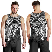 Pohnpei Polynesian Tank Top (Men) - Polynesian White Turtle - Polynesian Pride