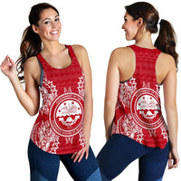 Federated States Of Micronesian Women Tank Top Map Red White - Polynesian Pride