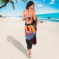 French Polynesia Sarong - Polynesian Hibiscus Pattern - Polynesian Pride