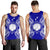 Northern Mariana Islands Polynesian Men Tank Top Map Blue - Polynesian Pride