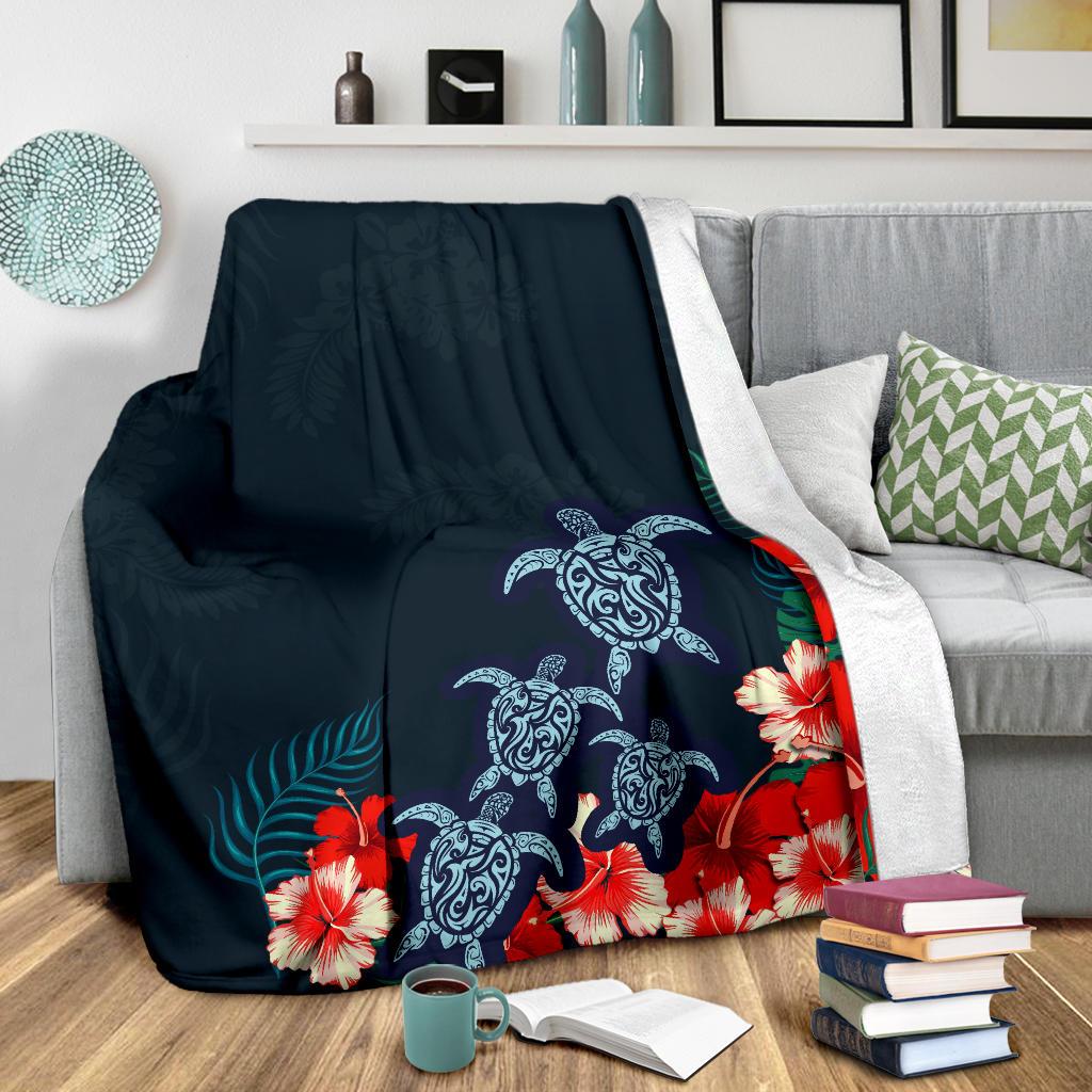 Hawaii Polynesian Turtle Premium Blanket - Polynesian Pride
