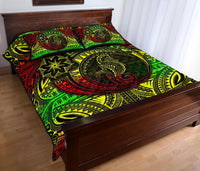 Seahorse Polynesian Quilt Bed Set - Polynesian Tattoo Reggae - Polynesian Pride