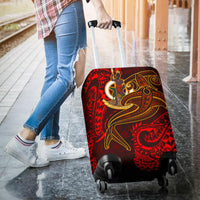 Vanuatu Polynesian Luggage Covers - Red Shark Polynesian Tattoo - Polynesian Pride
