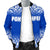 Pohnpei Men's Bomber Jacket - Fog Blue Style - Polynesian Pride