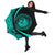 Seal Of Hawaii Umbrella Turquoise - Circle Style - Polynesian Pride