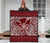Hawaii Luxury Premium Quilt Red - Kanaka Maoli Turtle Polynesian Tattoo Pattern - Polynesian Pride