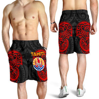 Tahiti Polynesian Men's Short - Tahitians Spirit Red - Polynesian Pride