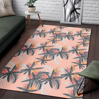 Tropical Pattern Pink Rug - Polynesian Pride