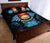 Kiribati Polynesian Quilt Bed Set Hibiscus Blue - Polynesian Pride