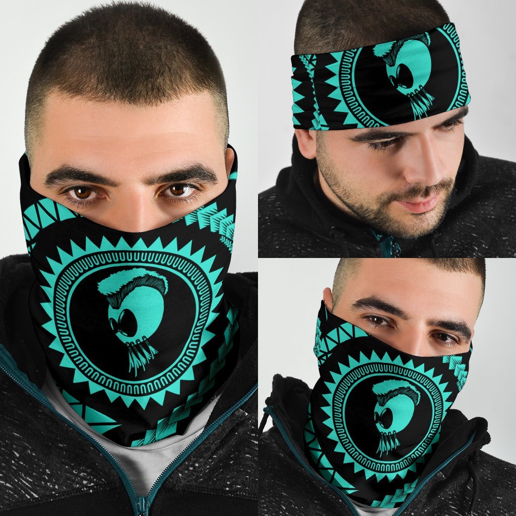 Hawaiian Ikaika Warrior Turquoise Bandana 3-Pack - Polynesian Pride