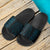 Kanaka Map Tribal Slide Sandals Coral Blue Black - Polynesian Pride