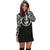 Guam Women Hoodie Dress - Guam Coat Of Arms Polynesian Black Color - Polynesian Pride