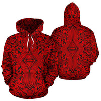 Hawaii Hoodie Polynesian Culture Red Pullover - Polynesian Pride