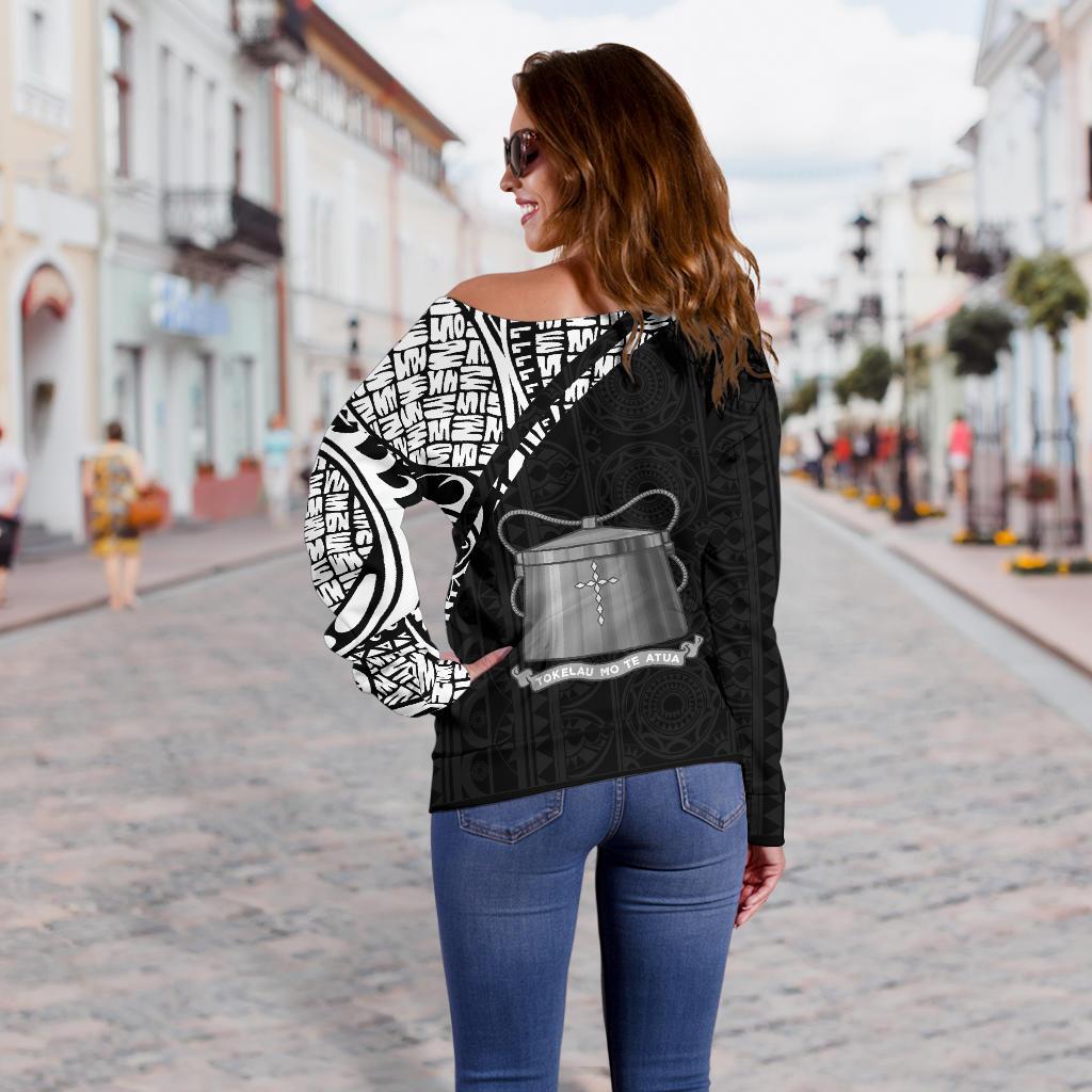 Tokelau Women's Off Shoulder Sweater - Curve Slyle - Polynesian Pride