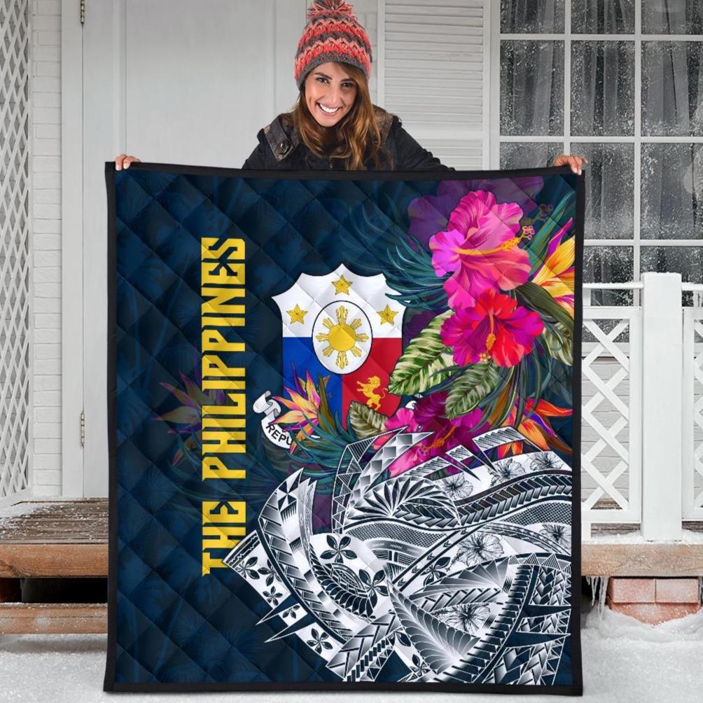 The Philippines Premium Quilt - Summer Vibes Blue - Polynesian Pride