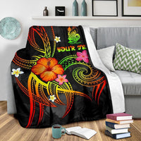 New Caledonia Polynesian Personalised Premium Blanket - Legend of New Caledonia (Reggae) - Polynesian Pride