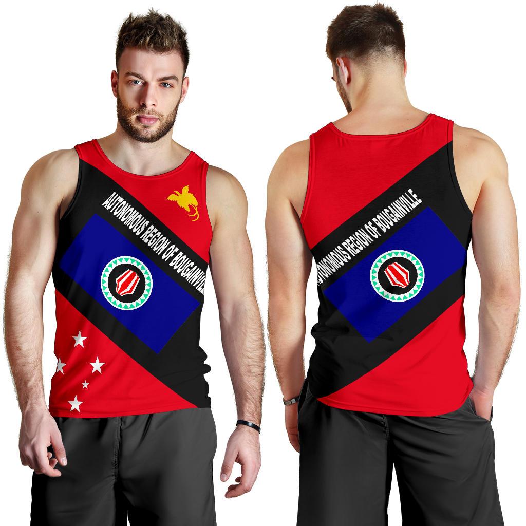 Papua New Guinea Men's Tank Top - Autonomous Region of Bougainville Province - Polynesian Pride