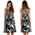 New Zealand Paua Shell with Maori Face Women Midi Dress - Polynesian Pride