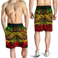 Vanuatu Polynesian Men's Shorts - Reggae Shark Polynesian Tattoo - Polynesian Pride