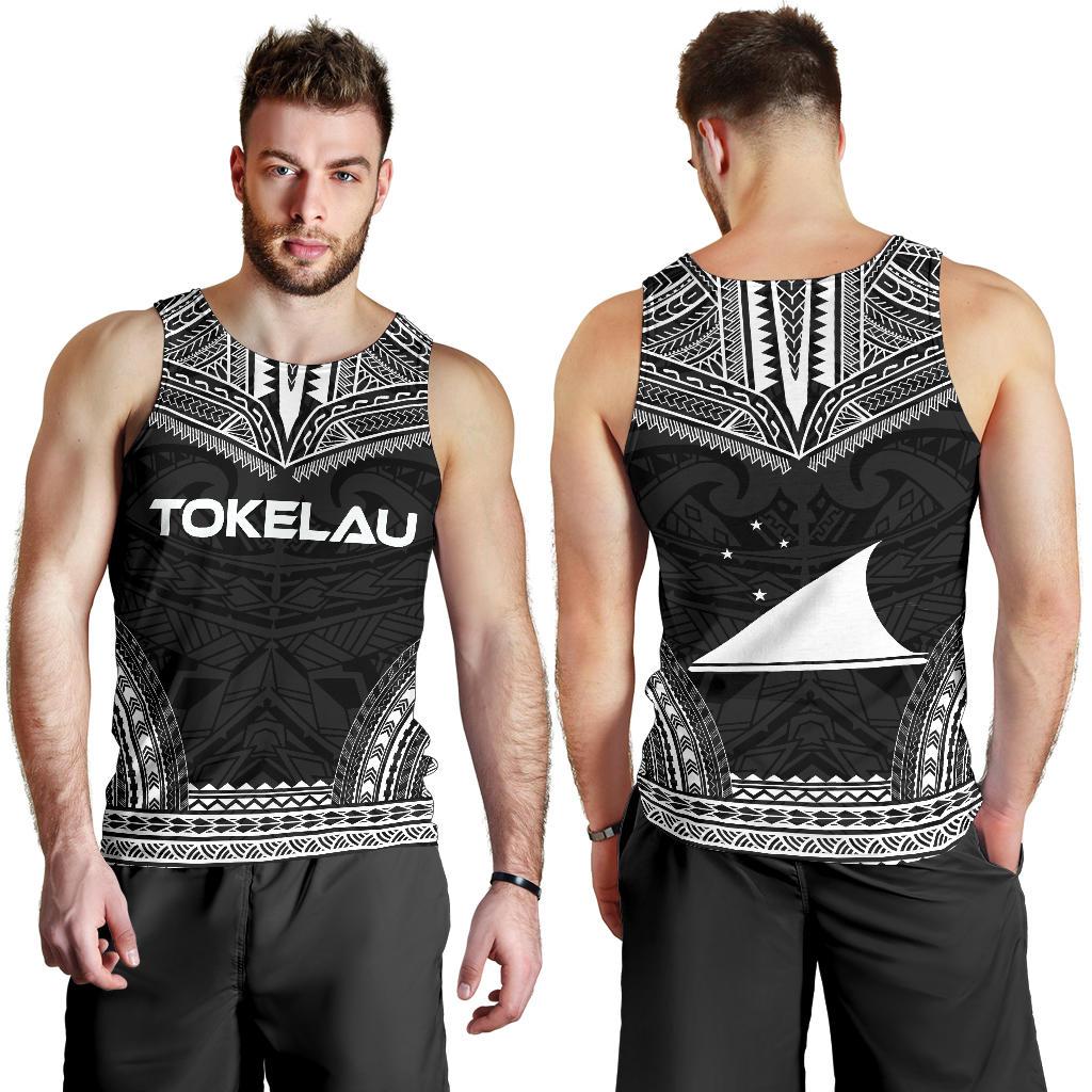 Tokelau Men's Tank Top - Polynesian Chief Black Version - Polynesian Pride