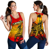American Samoa Women's Racerback Tank - Taema Leone - Polynesian Pride