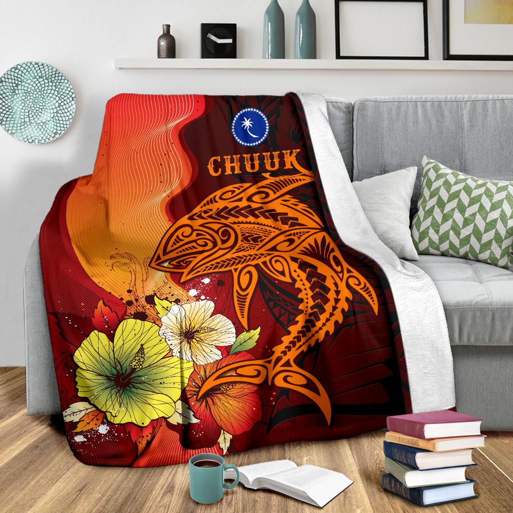 Chuuk Blanket premium - Tribal Tuna Fish - Polynesian Pride