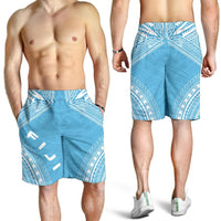 Fiji Men's Shorts - Polynesian Chief Flag Version - Polynesian Pride
