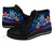 Samoa Custom Personalised High Top Shoes Blue - Vintage Tribal Mountain - Polynesian Pride