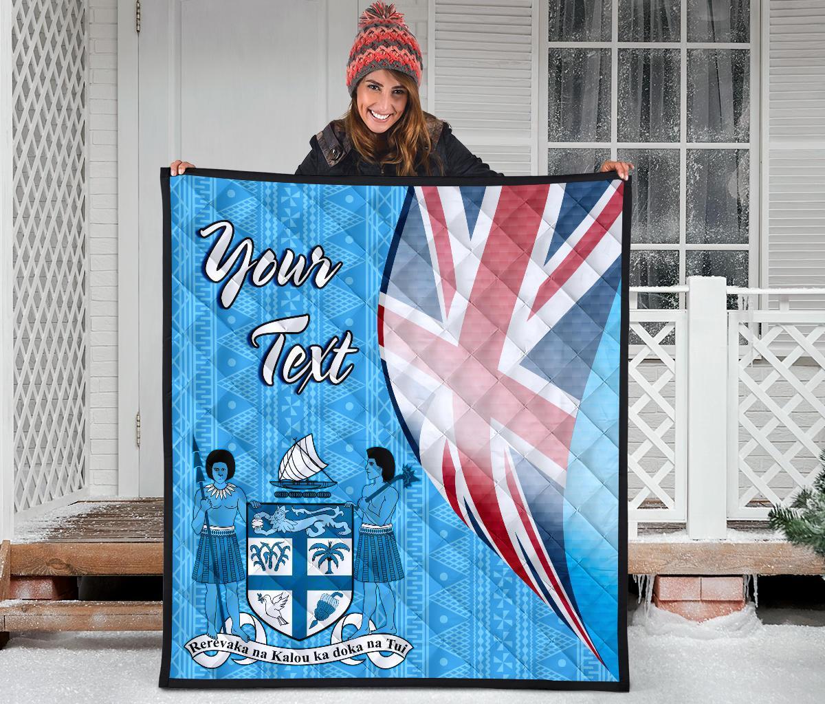 Fiji Custom Personalised Premium Quilt - Fiji Flag - Polynesian Pride