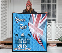 Fiji Custom Personalised Premium Quilt - Fiji Flag - Polynesian Pride