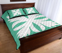 Hawaiian Royal Pattern Quilt Bed Set - Seafoarm - C3 Style - Polynesian Pride
