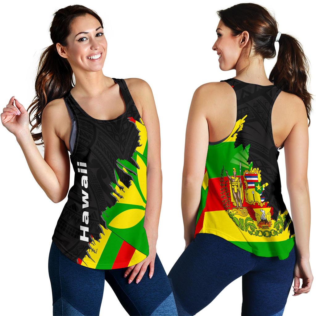 Hawaii Women's Racerback Tank - Wrap Style - Polynesian Pride