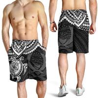 Pohnpei Polynesian Shorts (Men) - Polynesian White Turtle - Polynesian Pride