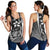 Pohnpei Micronesia Women's Racerback Tank White - Turtle With Hook White - Polynesian Pride