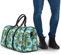 Tropical Palm Trees Blue Hawaii Travel Bag - Polynesian Pride