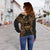 Guam Polynesian Shoulder Sweater Map Gold - Polynesian Pride