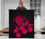 Hawaii Hibiscus Premium Quilt - Turtle Map - Calico Red - Polynesian Pride