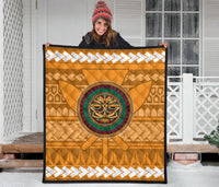 Hawaii Tiki Kanaka Polynesian - Premium Quilt AH - Polynesian Pride