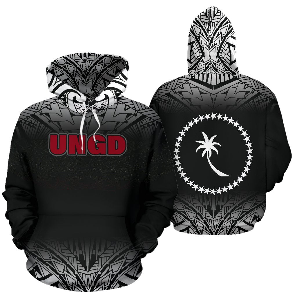 UNGD All Over Hoodie Black Unisex Black - Polynesian Pride