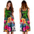 Tahiti Midi Dress - Turtle Plumeria Banana Leaf - Polynesian Pride