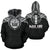 Niue All Over Hoodie Niue Coat of Arms Polinesian A5 Unisex Black - Polynesian Pride