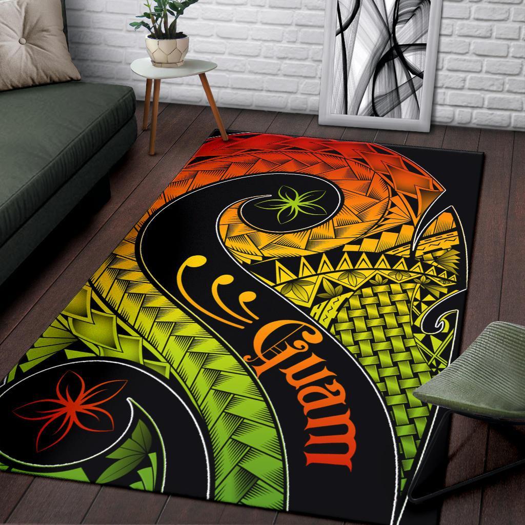 Guam Area Rug - Guam Polynesian Decorative Patterns - Polynesian Pride