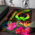 Pohnpei Polynesian Area Rug - Hibiscus and Banana Leaves - Polynesian Pride