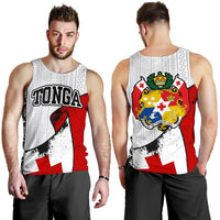 Tonga Special White Men's Tank Top A0 White - Polynesian Pride