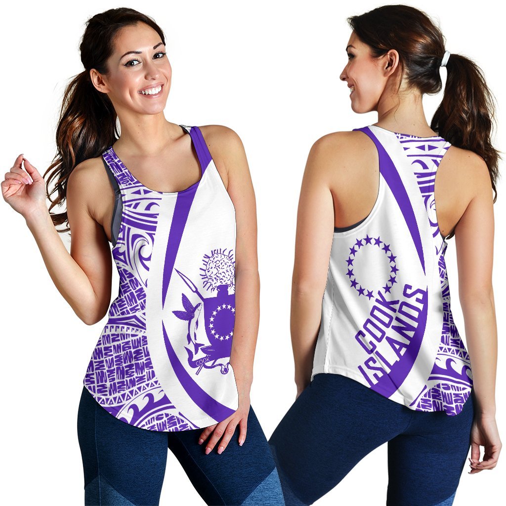 Cook Islands Polynesian Women'S Racerback Tank 06 - Polynesian Pride