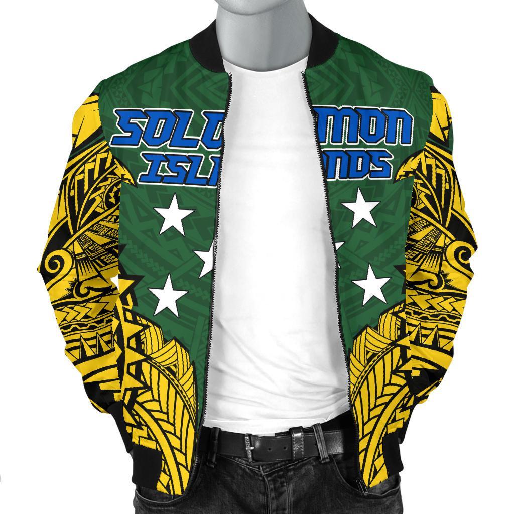 Solomon Islands Premium Men's Bomber Jacket - Polynesian Pride