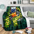 Samoa Polynesian Premium Blanket - Ti Leaf Lei Turtle - Polynesian Pride