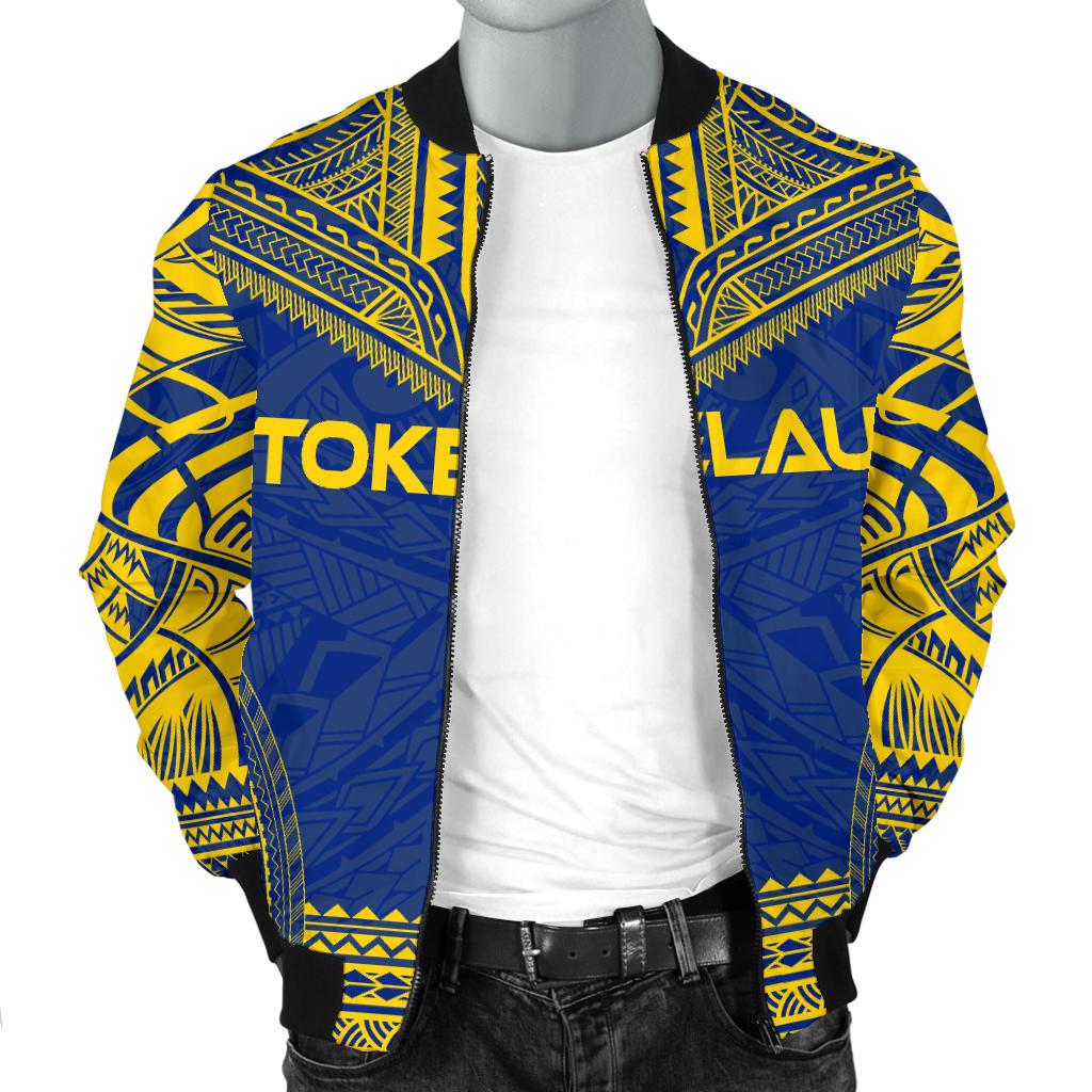 Tokelau Flag Polynesian Chief Men's Bomber Jacket - Polynesian Pride